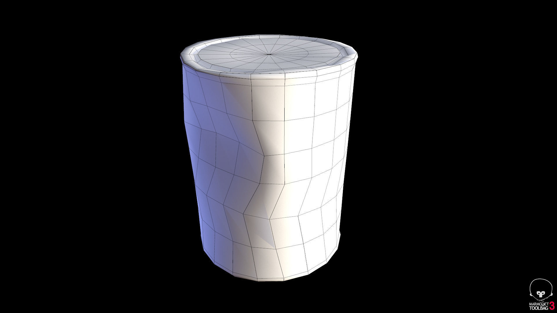 Old Paint Can Lowpoly model Low-poly 3D model_4