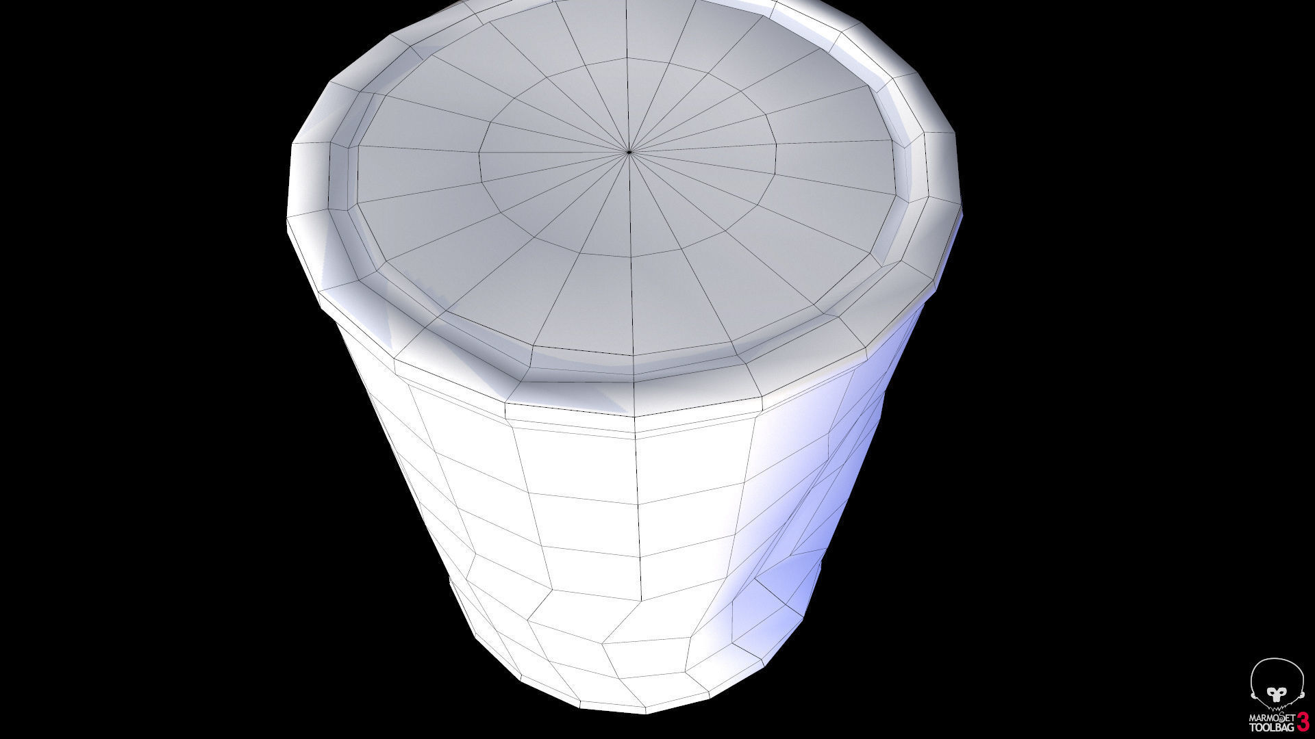 Old Paint Can Lowpoly model Low-poly 3D model_8