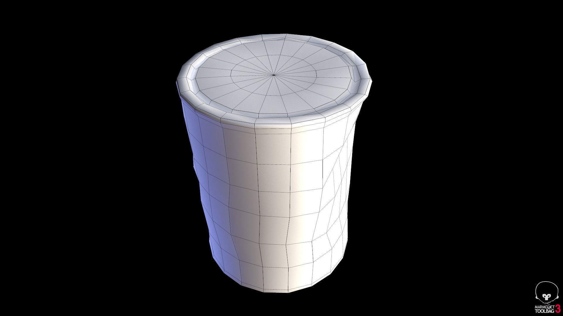 Old Paint Can Lowpoly model Low-poly 3D model_6