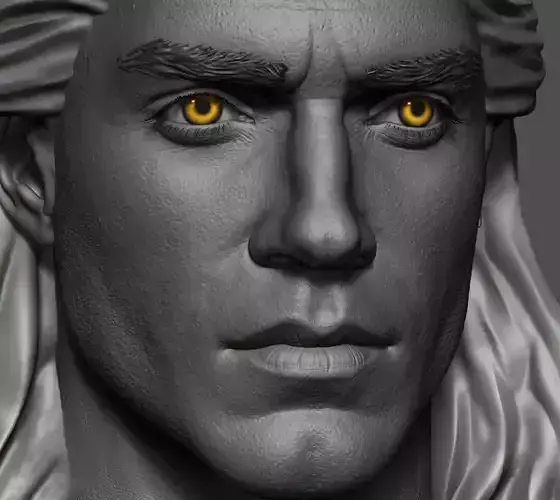 witcher Henry Cavill 3D model