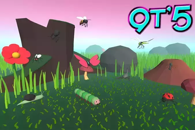 9t5 Low Poly Insects Low-poly 3D model