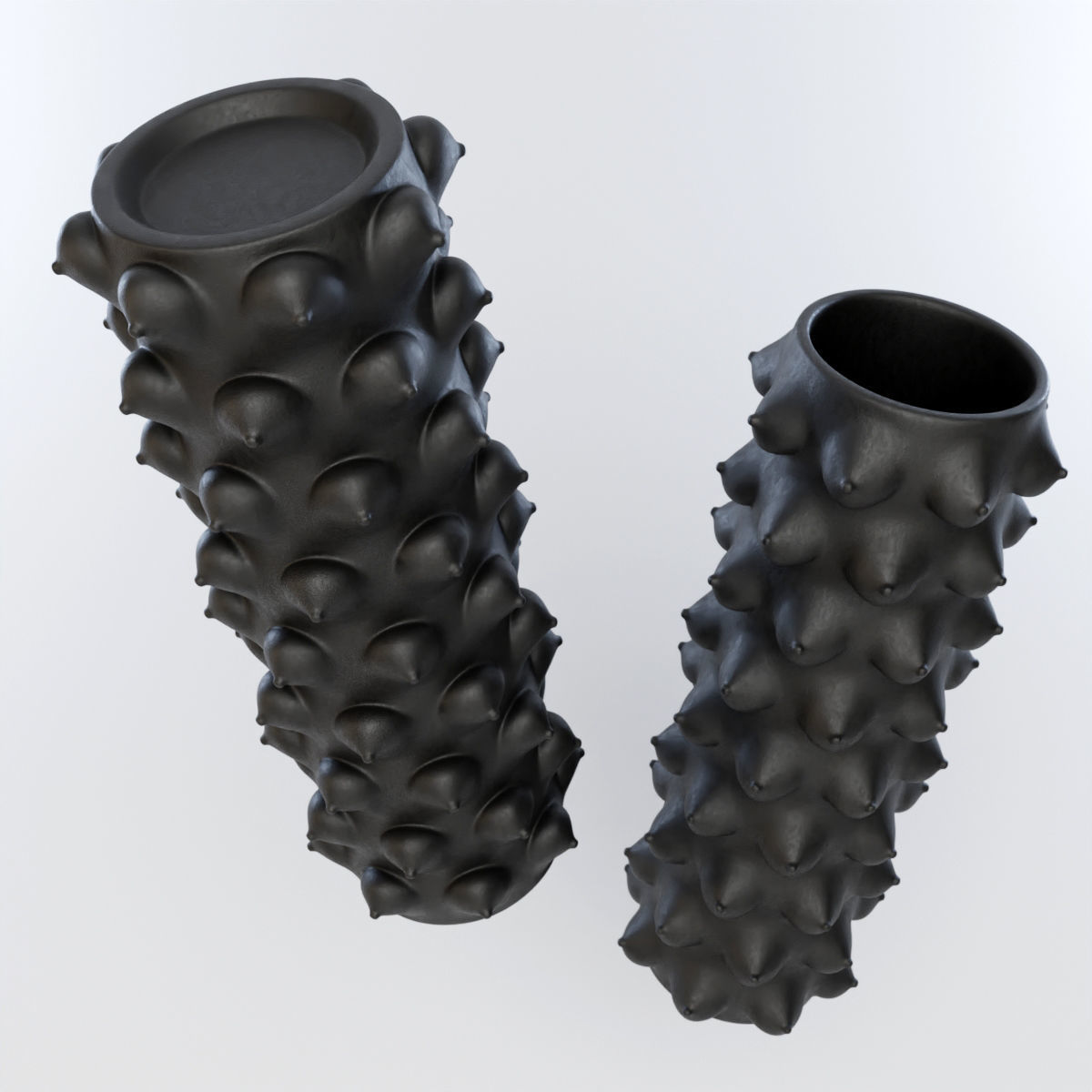 Stacked Boobs Vase 3D model_1