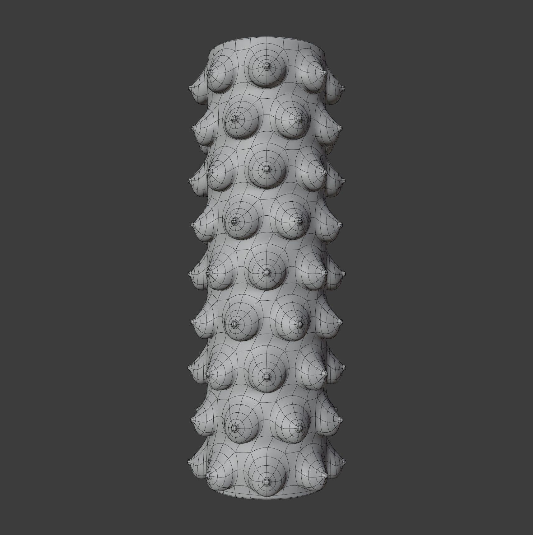Stacked Boobs Vase 3D model_5