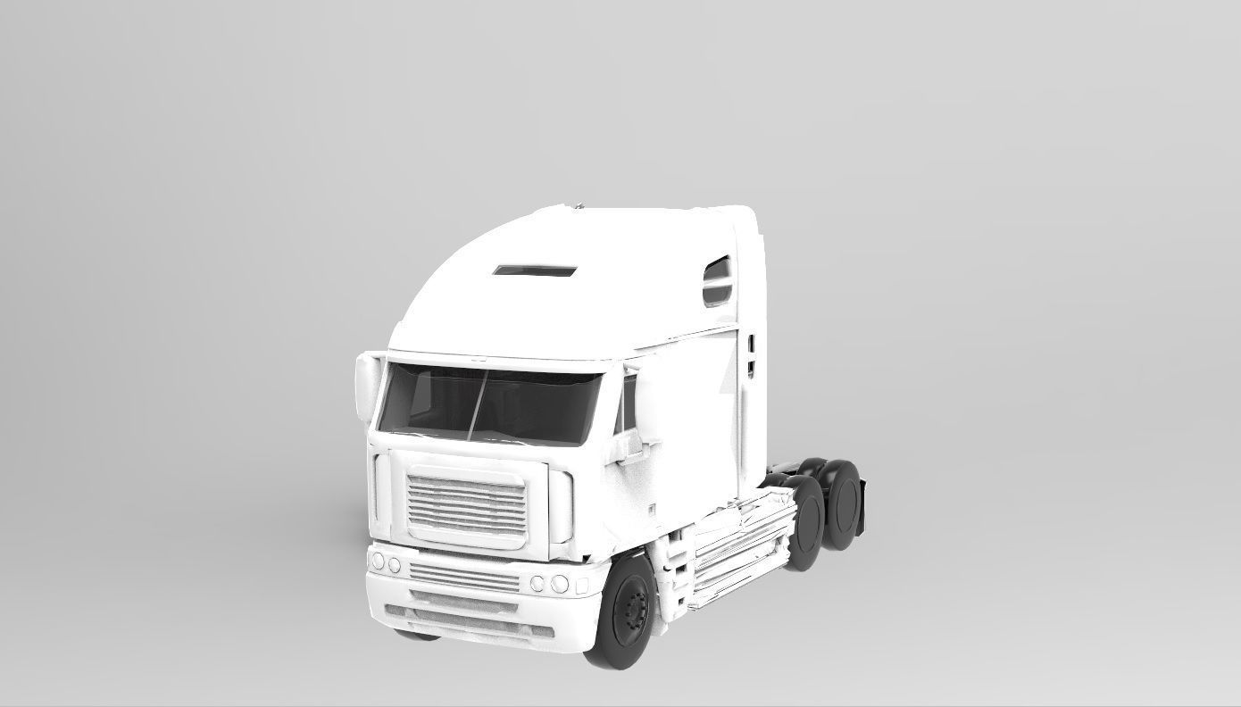 Truck 3D Print Model - freight argosy 3D print model_33
