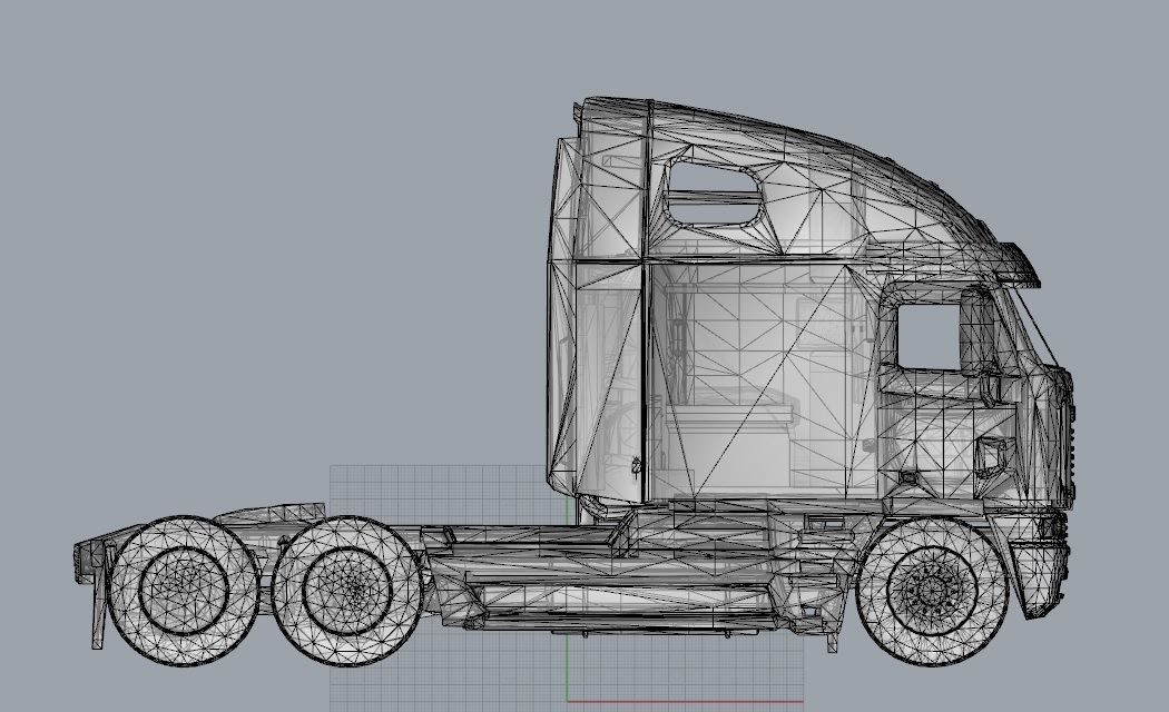 Truck 3D Print Model - freight argosy 3D print model_26