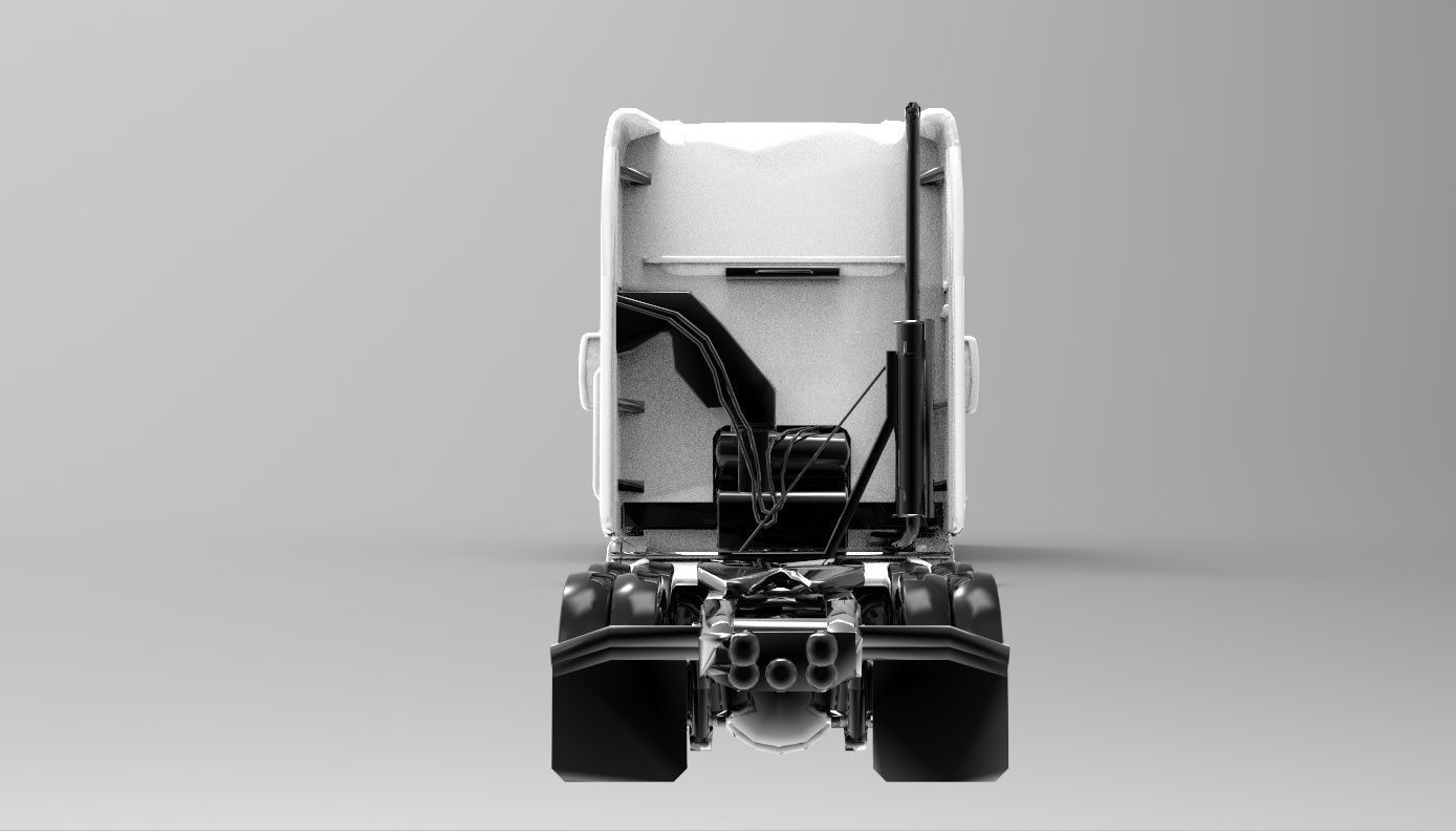 Truck 3D Print Model - freight argosy 3D print model_30