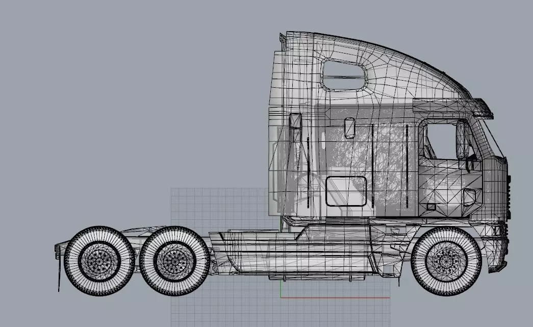 Truck 3D Print Model - freight argosy 3D print model_0