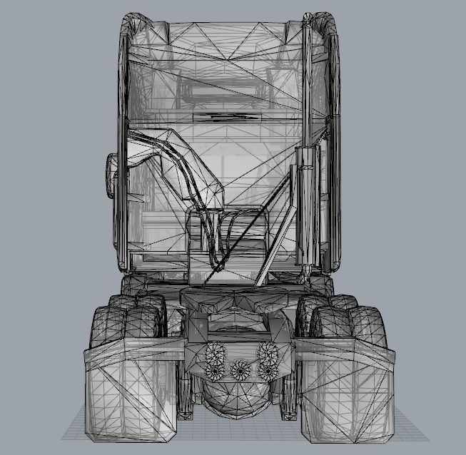 Truck 3D Print Model - freight argosy 3D print model_28