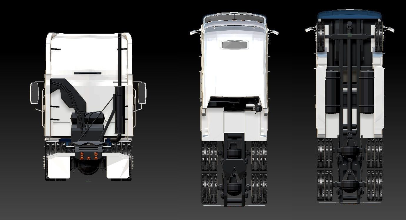 Truck 3D Print Model - freight argosy 3D print model_13