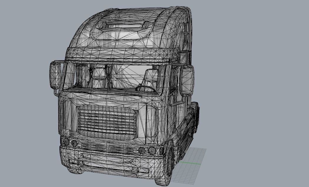 Truck 3D Print Model - freight argosy 3D print model_20