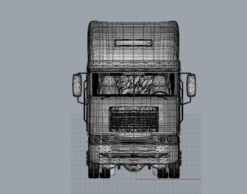 Truck 3D Print Model - freight argosy 3D print model_2