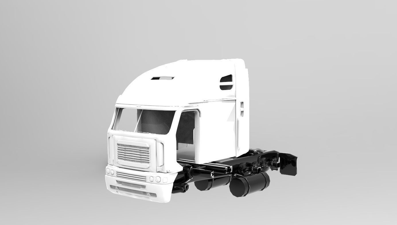 Truck 3D Print Model - freight argosy 3D print model_32