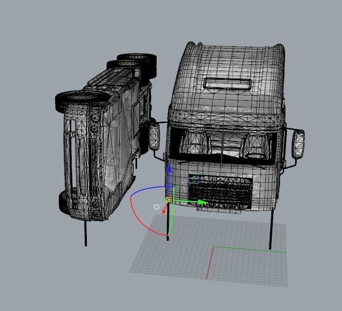 Truck 3D Print Model - freight argosy 3D print model_5