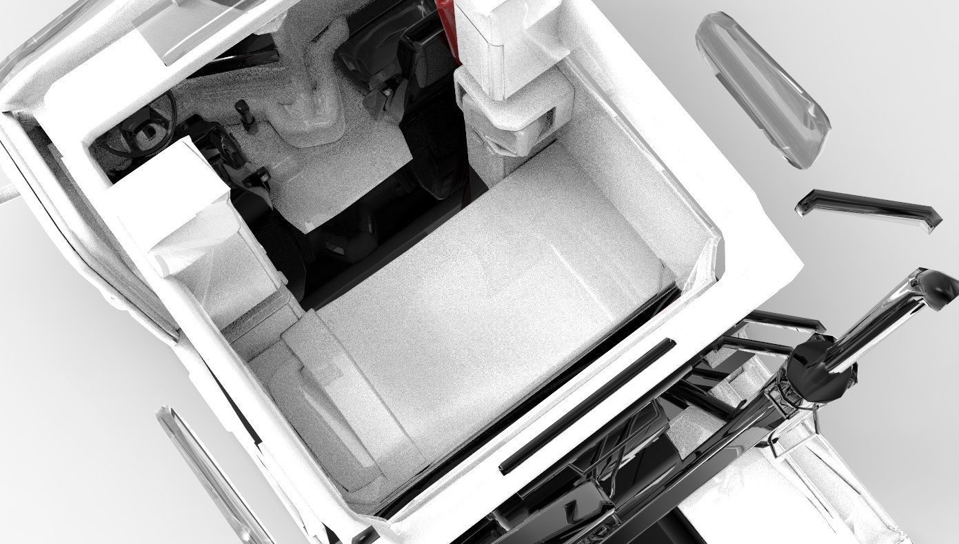 Truck 3D Print Model - freight argosy 3D print model_48