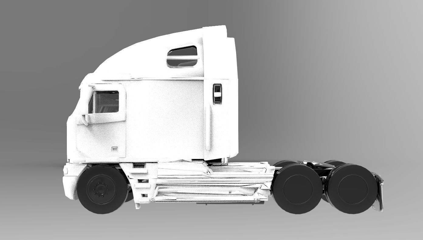 Truck 3D Print Model - freight argosy 3D print model_49