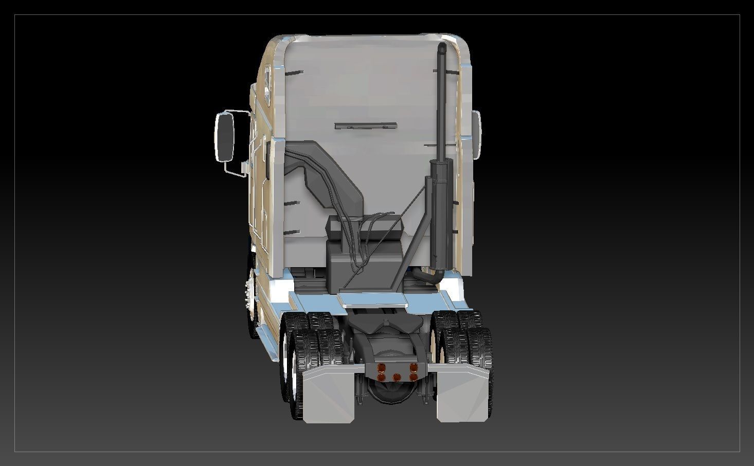 Truck 3D Print Model - freight argosy 3D print model_11