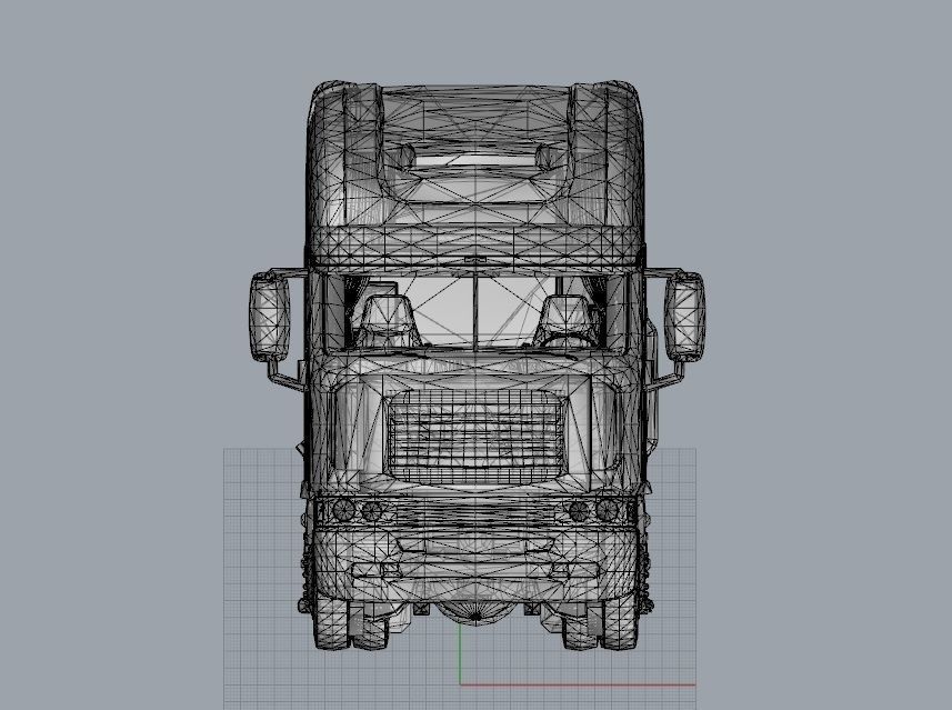 Truck 3D Print Model - freight argosy 3D print model_25