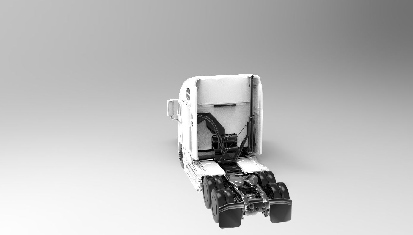 Truck 3D Print Model - freight argosy 3D print model_34