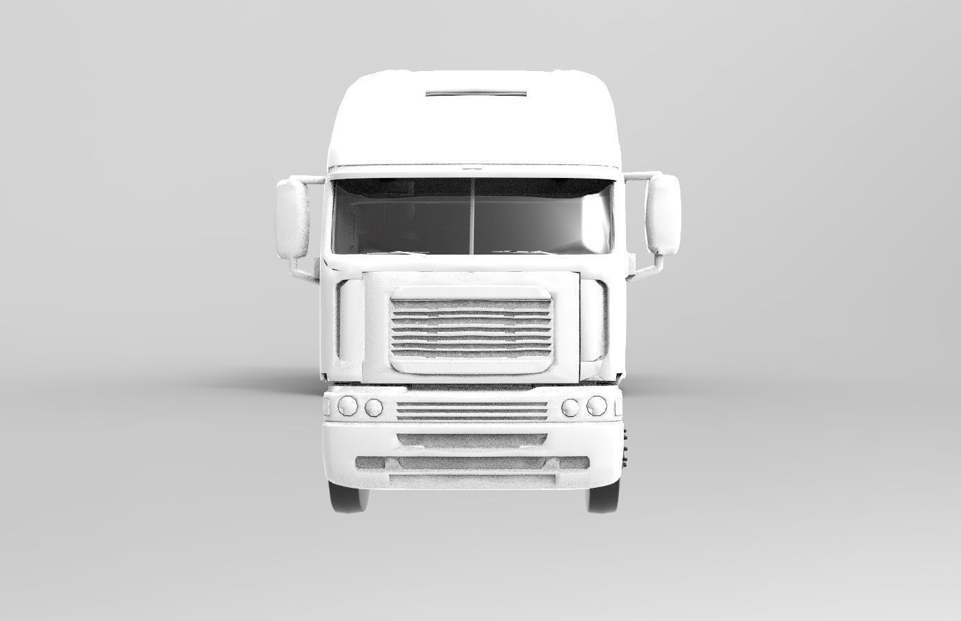 Truck 3D Print Model - freight argosy 3D print model_31