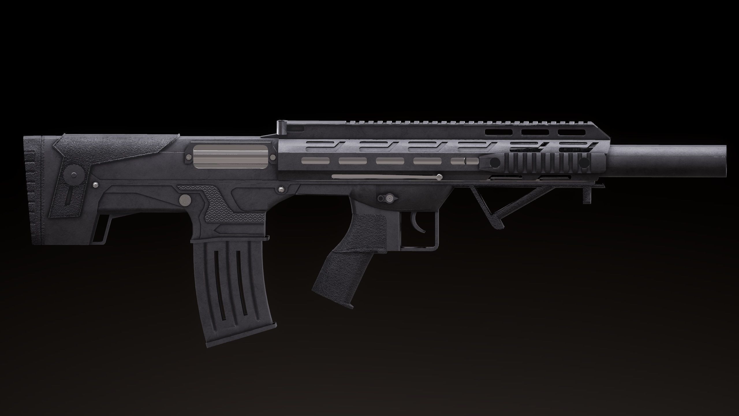 Panzer Arms BP12 Rigged PBR Low-poly 3D model_3