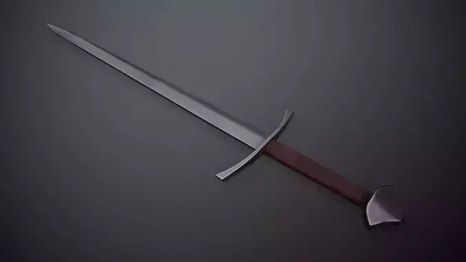 Short Sword Low-poly 3D model