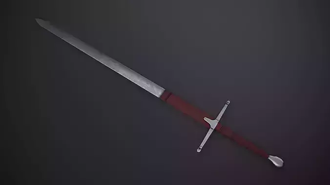 Claymore Sword Low-poly 3D model