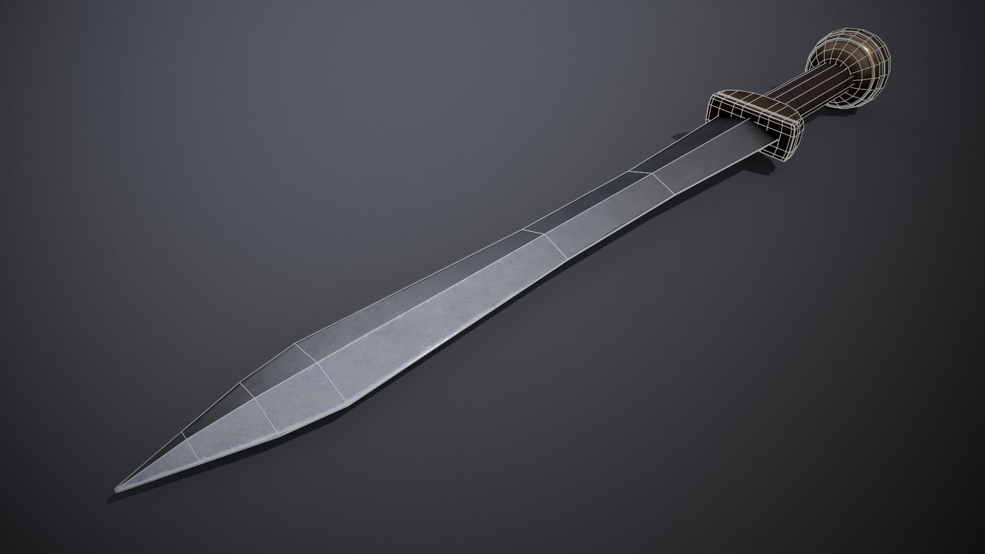 Gladius Low-poly 3D model_3