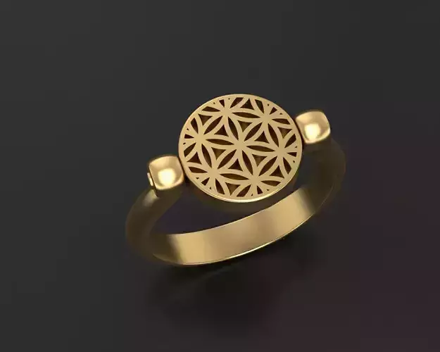 Ring Flower of Life Ring Seed Of Life 3D print model