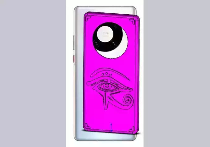 Huawei Mate 40 Pro phone case 3D print design