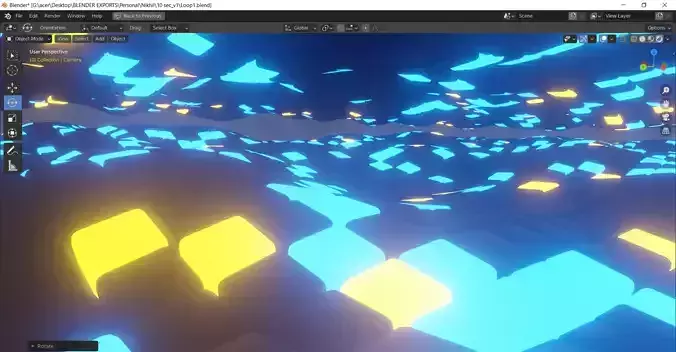 Abstract Geometrical 3D Loop