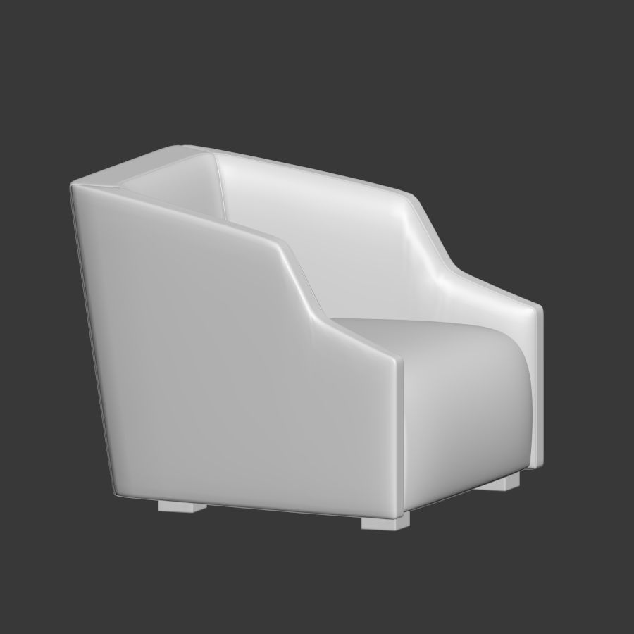 Gallotti Radice First Armchair 3D model_2