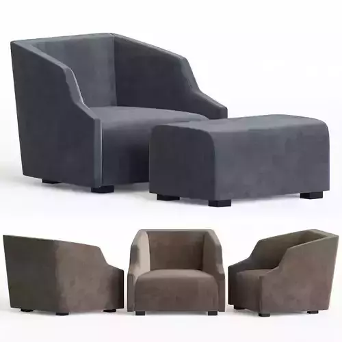 Gallotti Radice First Armchair 3D model Gallotti Radice First Armchair 3D model