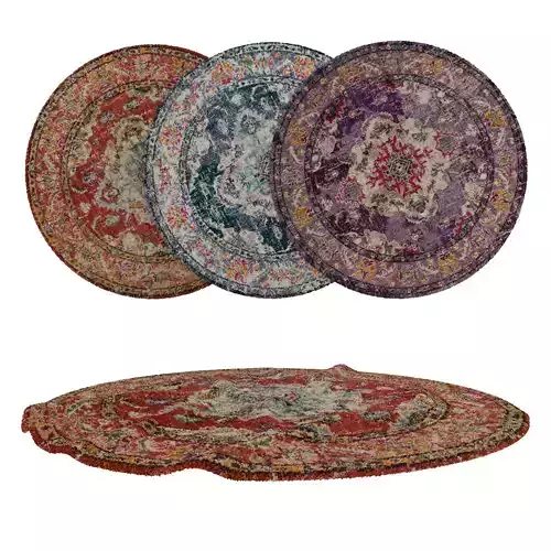Round Rug Set 209