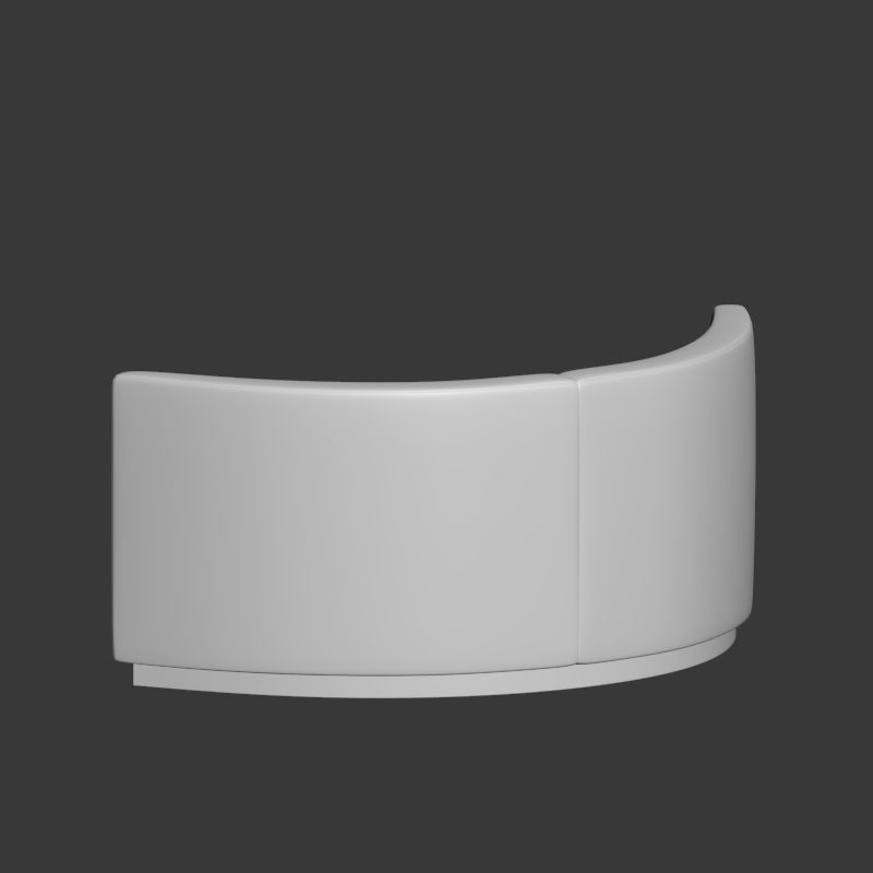 Banquette curved sofas 3D model_3