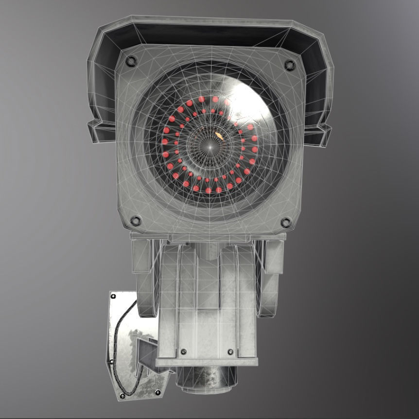 CCTV Exterior Surveillance Camera Free low-poly 3D model_6