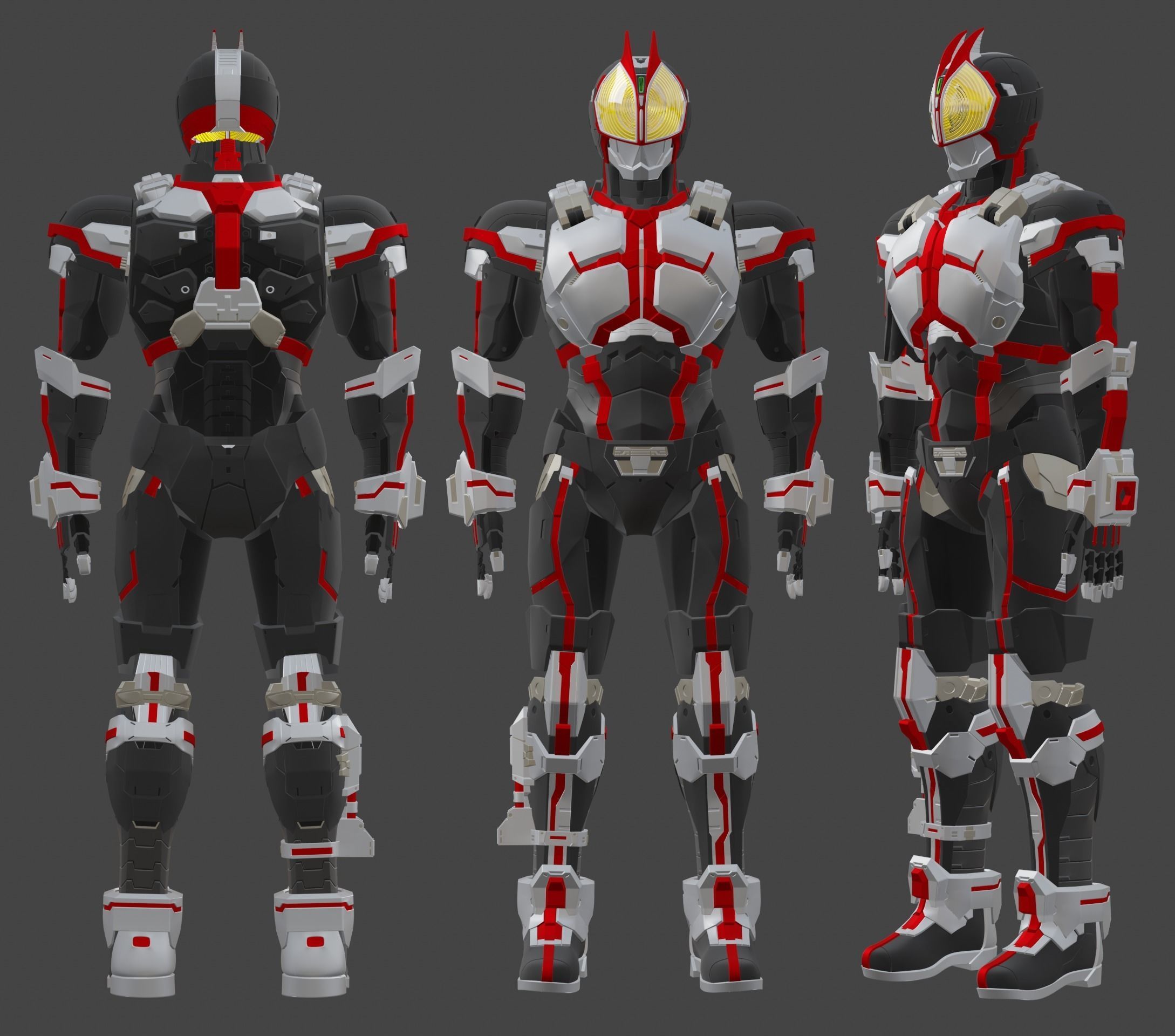 Kamen rider Faiz SIC FULL SET 3D print model_5