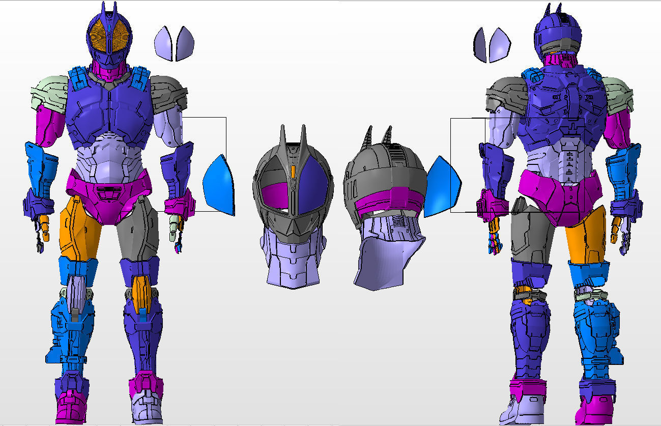 Kamen rider Faiz SIC FULL SET 3D print model_6
