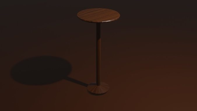 Round Table Free low-poly 3D model