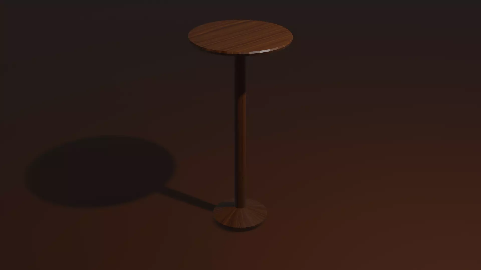 Round Table Free low-poly 3D model