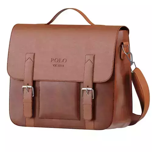 Men Vintage PU Leather POLO VICUNA