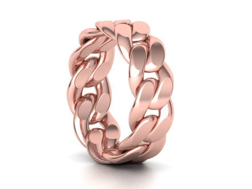 Cuban Chain Ring Collection FULL US FINGERS CHART _24