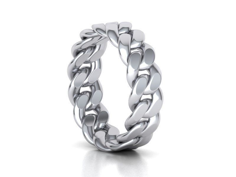 Cuban Chain Ring Collection FULL US FINGERS CHART _15