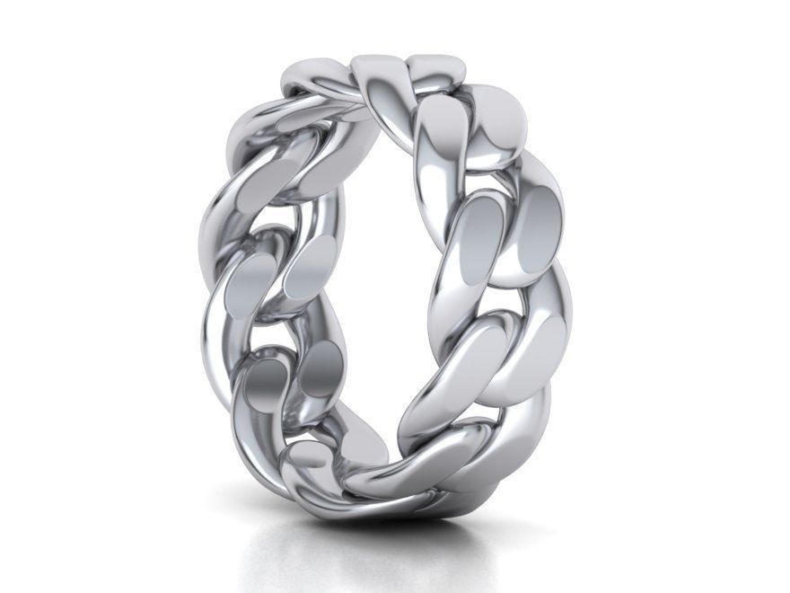 Cuban Chain Ring Collection FULL US FINGERS CHART _25