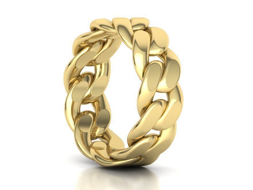 Cuban Chain Ring Collection FULL US FINGERS CHART _26