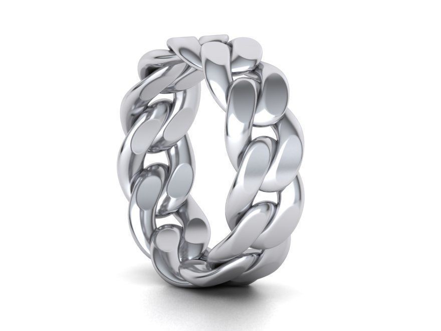 Cuban Chain Ring Collection FULL US FINGERS CHART _22