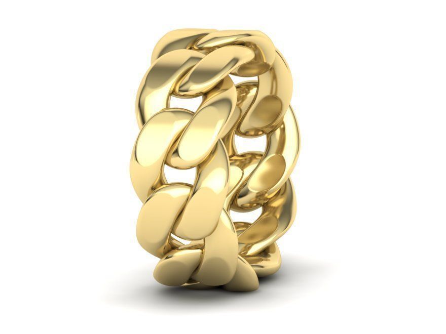 Cuban Chain Ring Collection FULL US FINGERS CHART _32