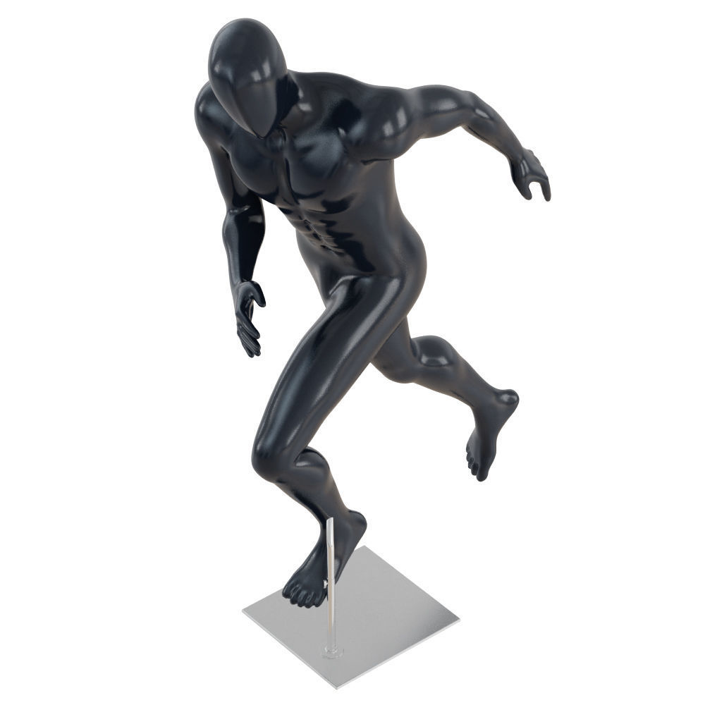 Running abstract mannequin 82 3D model_2