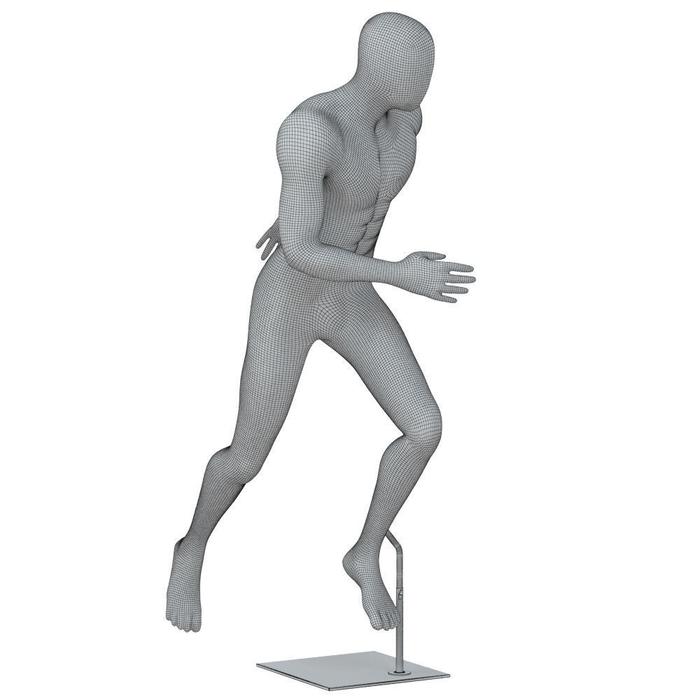 Running abstract mannequin 82 3D model_6