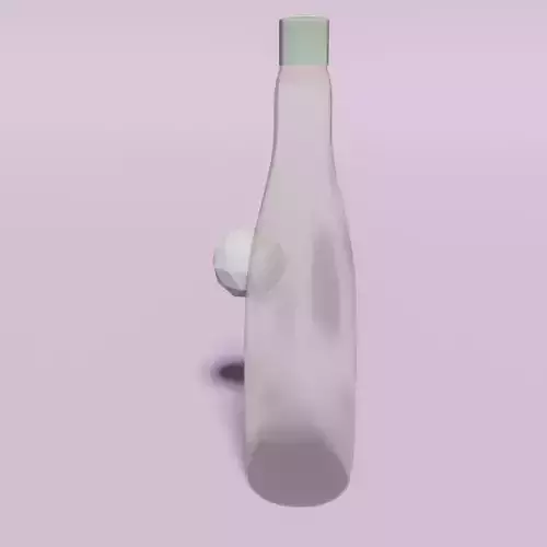 Bottle with ball in it