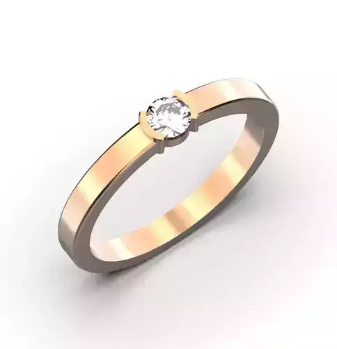 Engagement ring with diamond